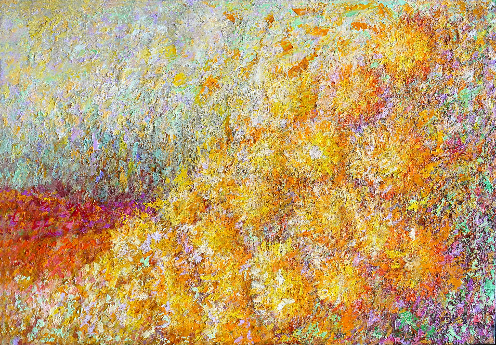 Flower Garden Painting Abstract