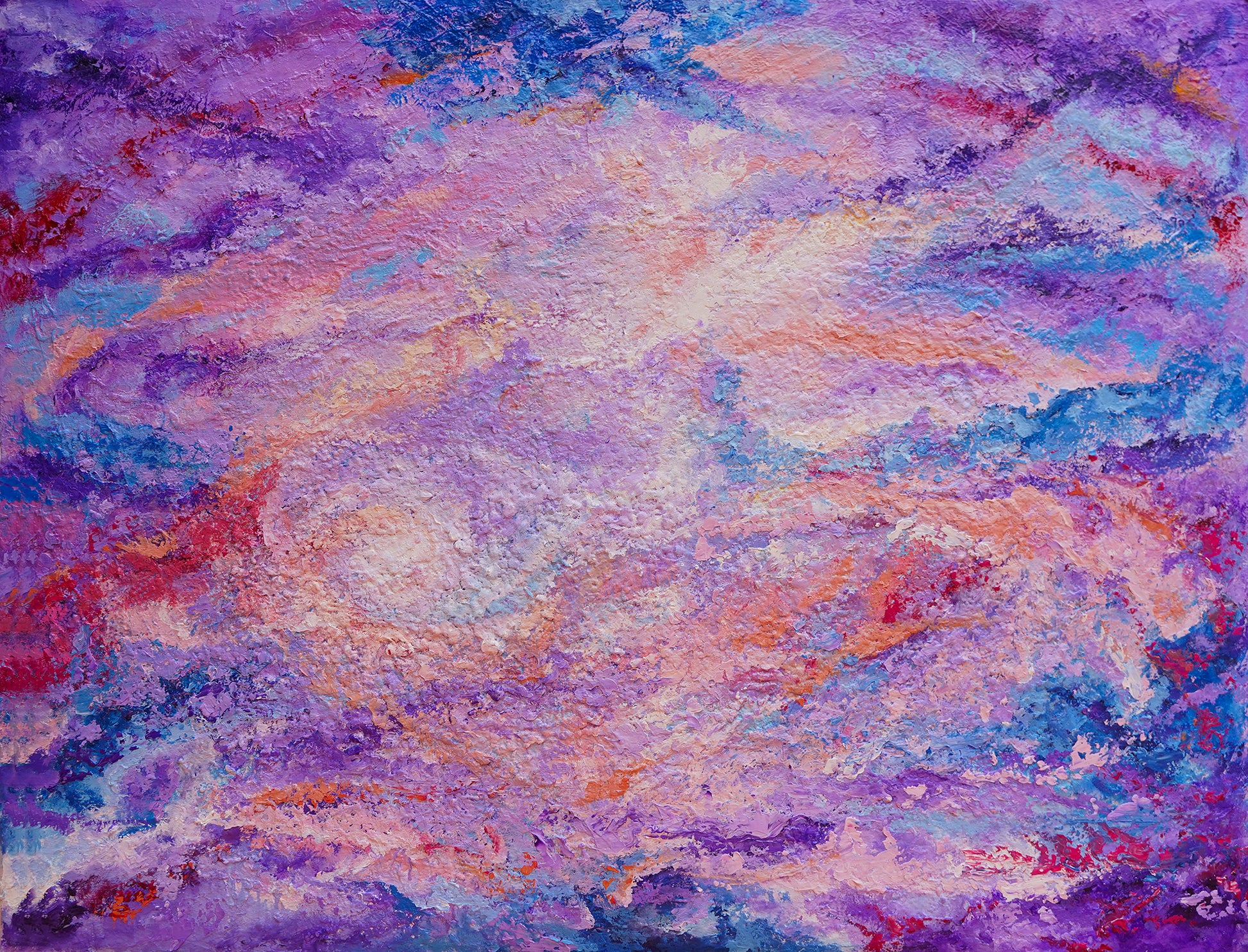 Stormy-Sky Painting Abstract Oil on canvas