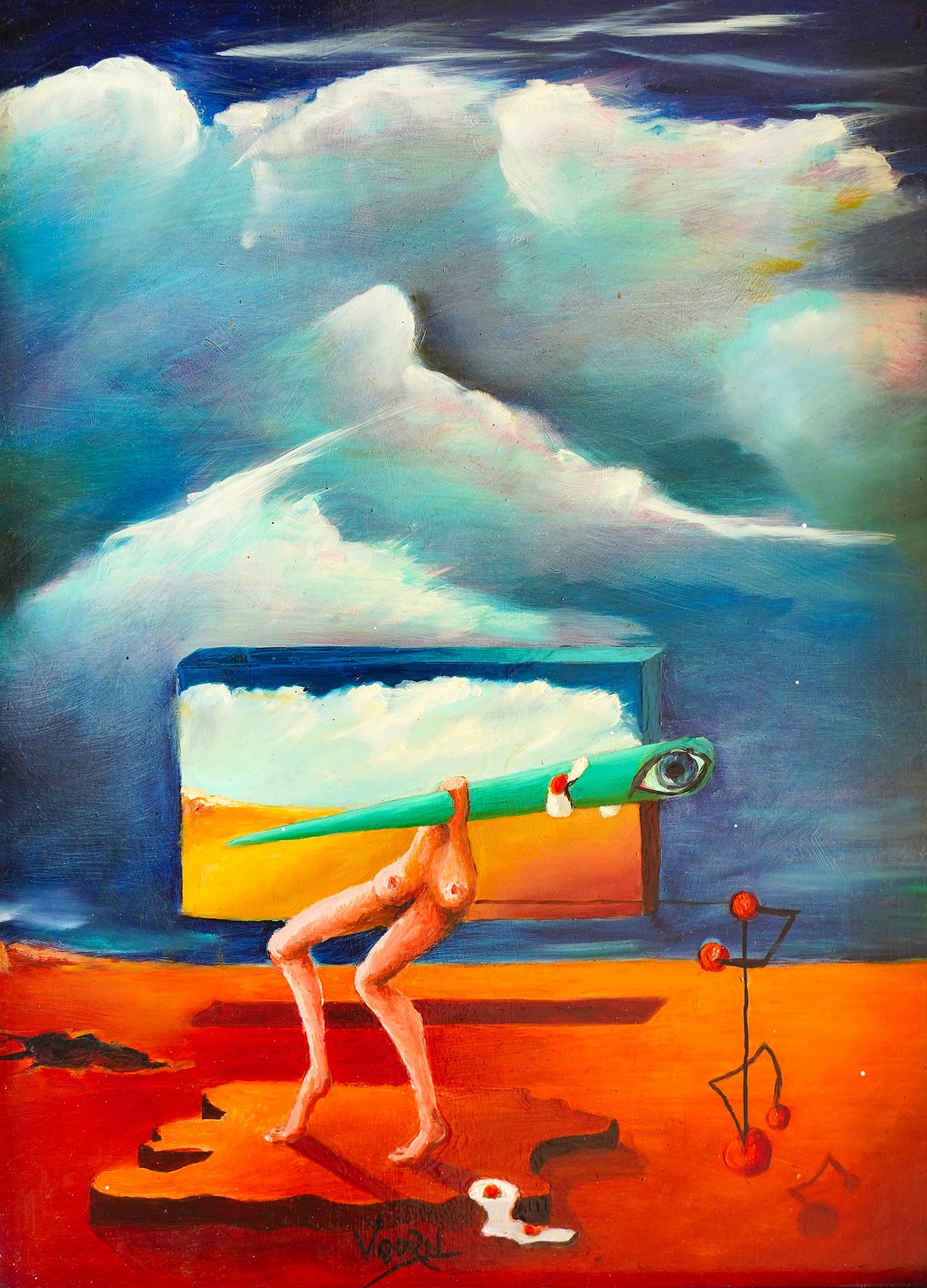 Continental Breakfast Painting Surreal